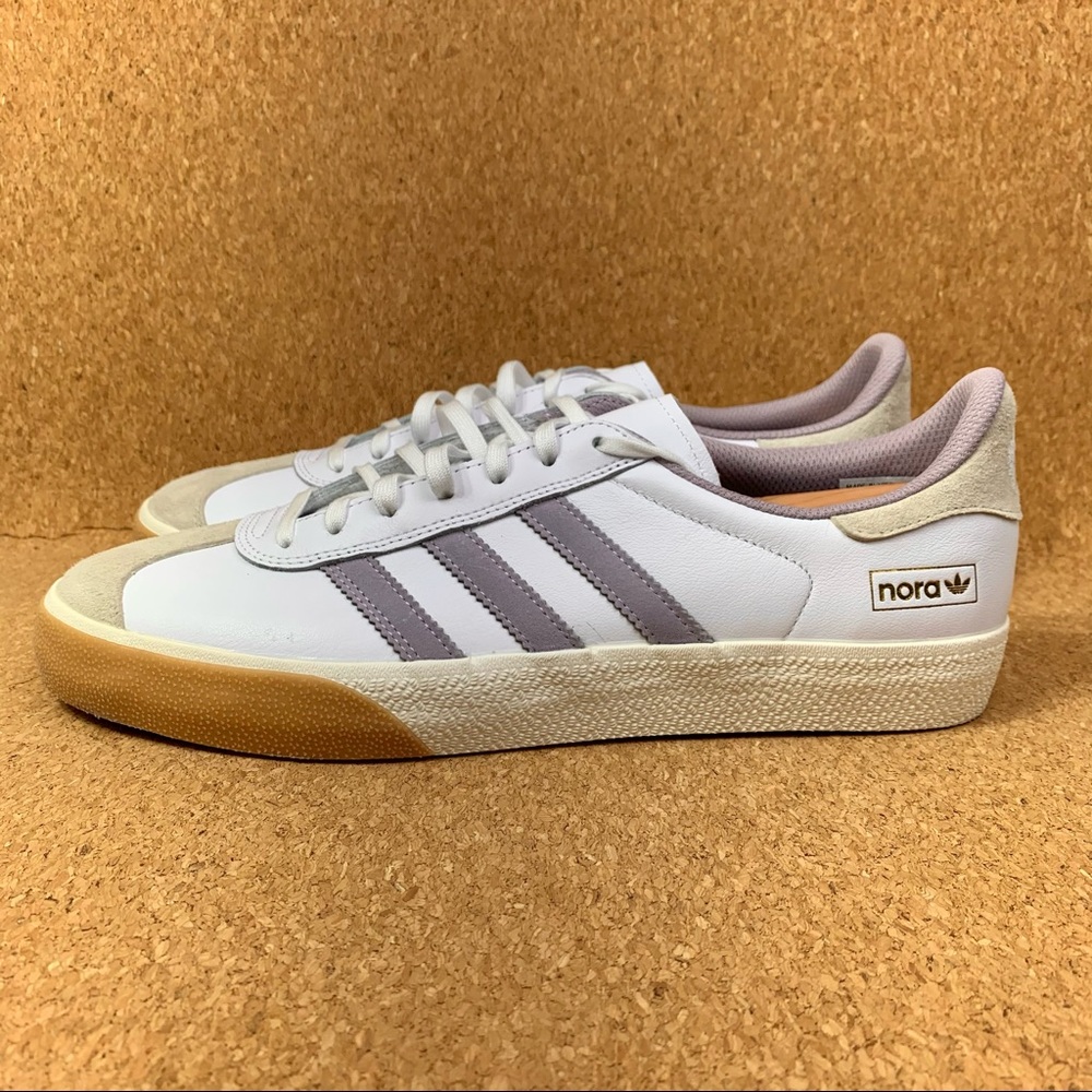 Adidas Nora Gazelle ADV Skateboarding Shoes Men's Cloud White - Picture 2 of 7